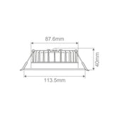 Domus Lighting Lighting Swap-Step 8W LED Dimmable Downlight Satin Chrome / Tri-Colour - 21453 Lights-For-You 21453